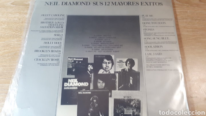 Discos de vinilo: NEIL DIAM9ND SUS 12 MAYORES EXITOS - Foto 2