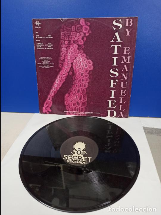 Discos de vinilo: MAXI SINGLE DISCO VINILO - EMANUELLA - SATISFIED - Foto 1