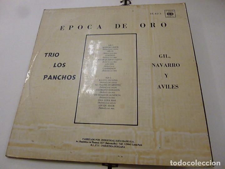 Discos de vinilo: TRIO LOS PANCHOS - EPOCA DE ORO -LP -N - Foto 2
