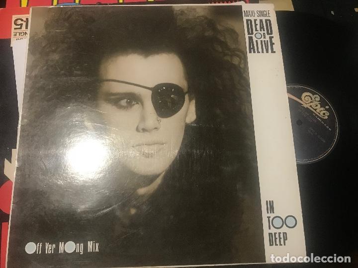 Discos de vinilo: DEAD OR ALIVE - IN TOO DEEP - MAXI EPIC 85 SYNTH POP - Foto 1