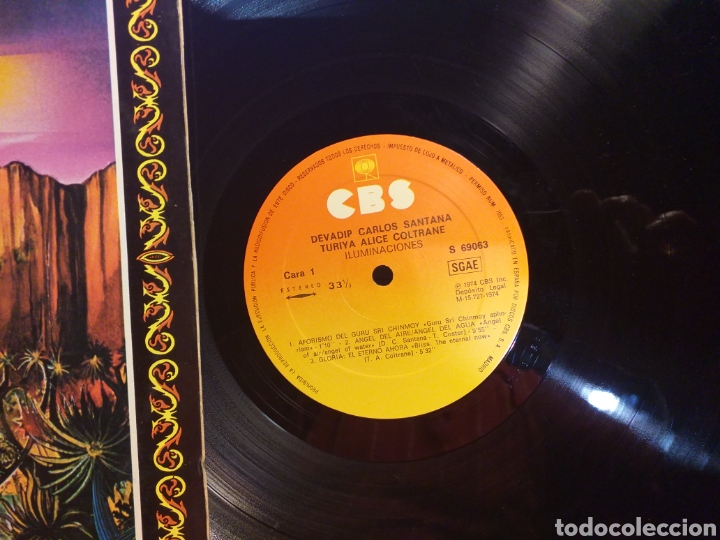 Discos de vinilo: ILLUMINATIONS SANTANA COLTRANE ESPA&Ntilde;A 1980 - Foto 2