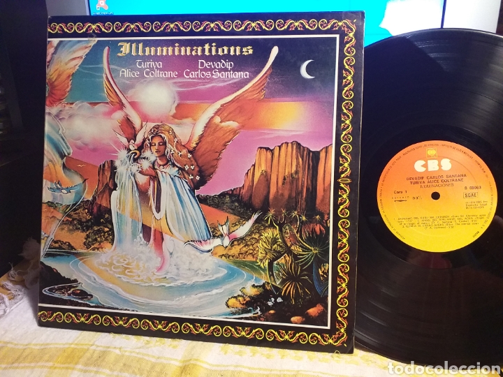 Discos de vinilo: ILLUMINATIONS SANTANA COLTRANE ESPA&Ntilde;A 1980 - Foto 1
