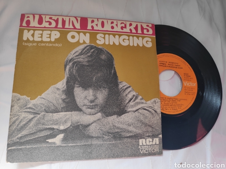 Discos de vinilo: Austin Roberts - Keep on singing - Single Vinilo - Foto 1