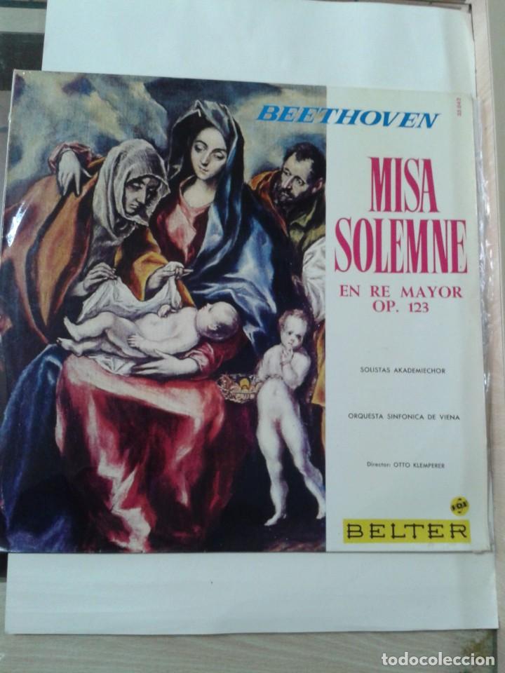 Discos de vinilo: Beethoven. Misa solemne - Foto 1
