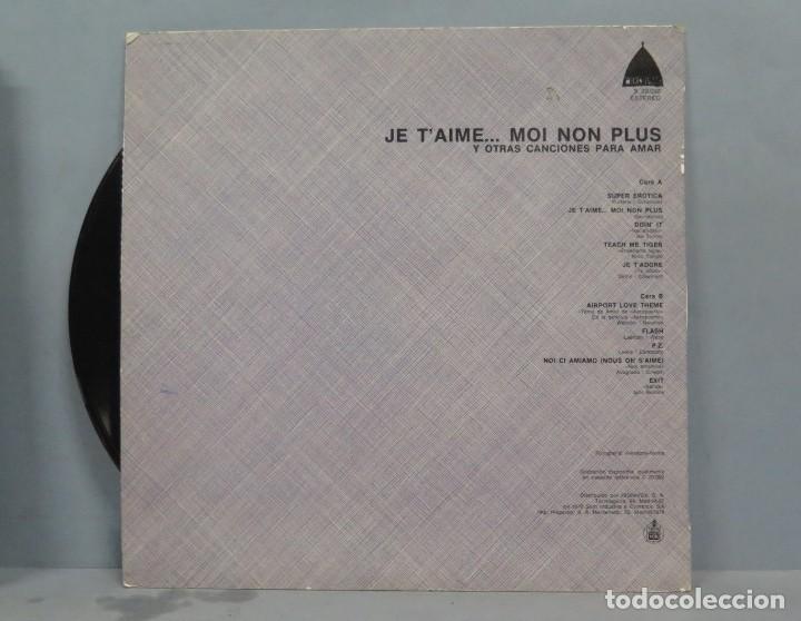 Discos de vinilo: LP. JE TE AIME... MOI NON PLUS - Foto 2