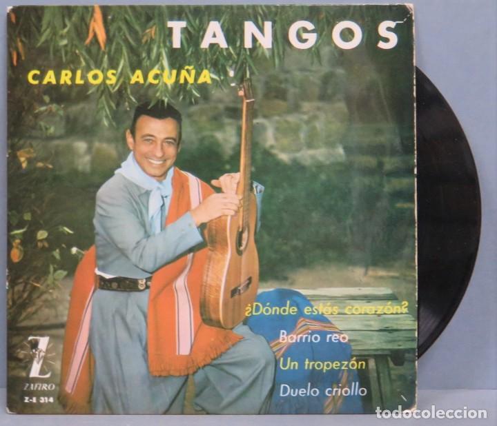 Discos de vinilo: EP. TANGOS. CARLOS ACU&Ntilde;A - Foto 1
