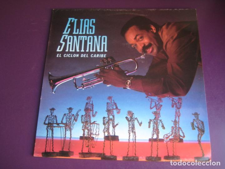 Disques de vinyle: El&iacute;as Santana - El Ciclon Del Caribe LP EDIGAL 1991 - LATIN SALSA PUERTO RICO - SIN USO