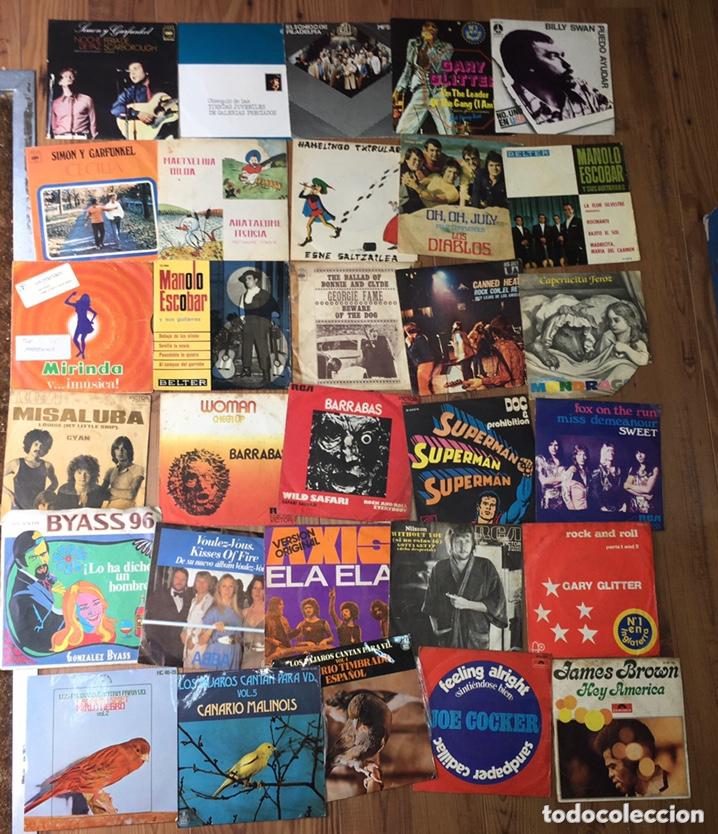 Discos de vinilo: 80 SINGLES CON VARIEDAD DE ESTILOS MUSICALES - Foto 3