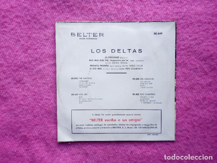 Discos de vinilo: EP LOS DELTAS - Pronto...pronto!... / El pullover +2 - Belter &lrm;50.449 - (EX/EX-) - Foto 2