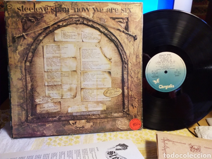 Discos de vinilo: STEELEYE SPAN NOW WE ARE SIX ESPA&Ntilde;A 1981 - Foto 3