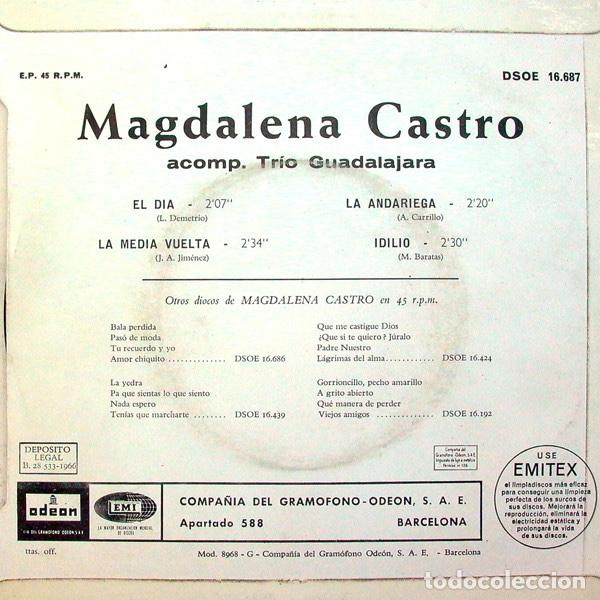 Discos de vinilo: El Dia - Magdalena Castro - Foto 2