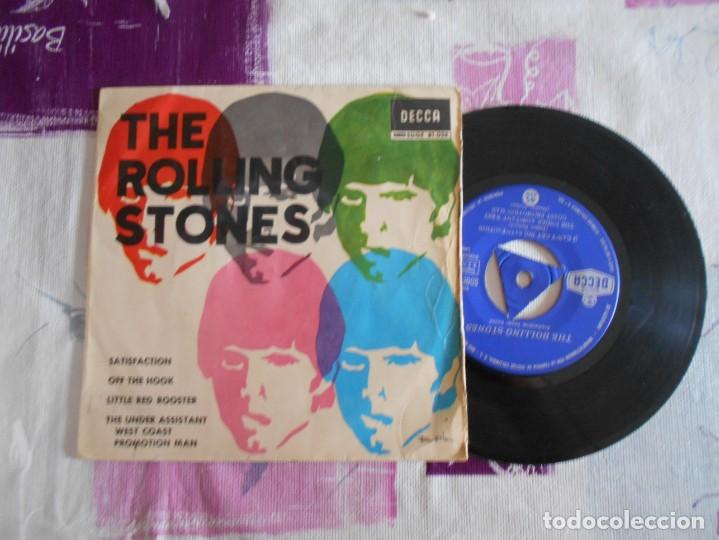 Discos de vinilo: vinilos single de the rolling stones satisfaction 1965 - Foto 1