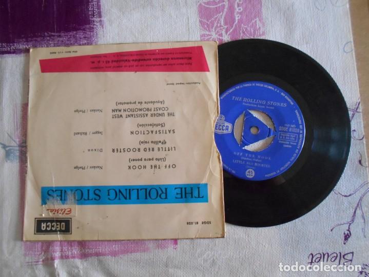 Discos de vinilo: vinilos single de the rolling stones satisfaction 1965 - Foto 2