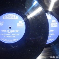 Discos de vinilo: 2 VINILOS - IBERIA - ESPAÑA EN LLAMAS - EDICIONES ACERVO - BARCELONA 1967. Lote 211521656