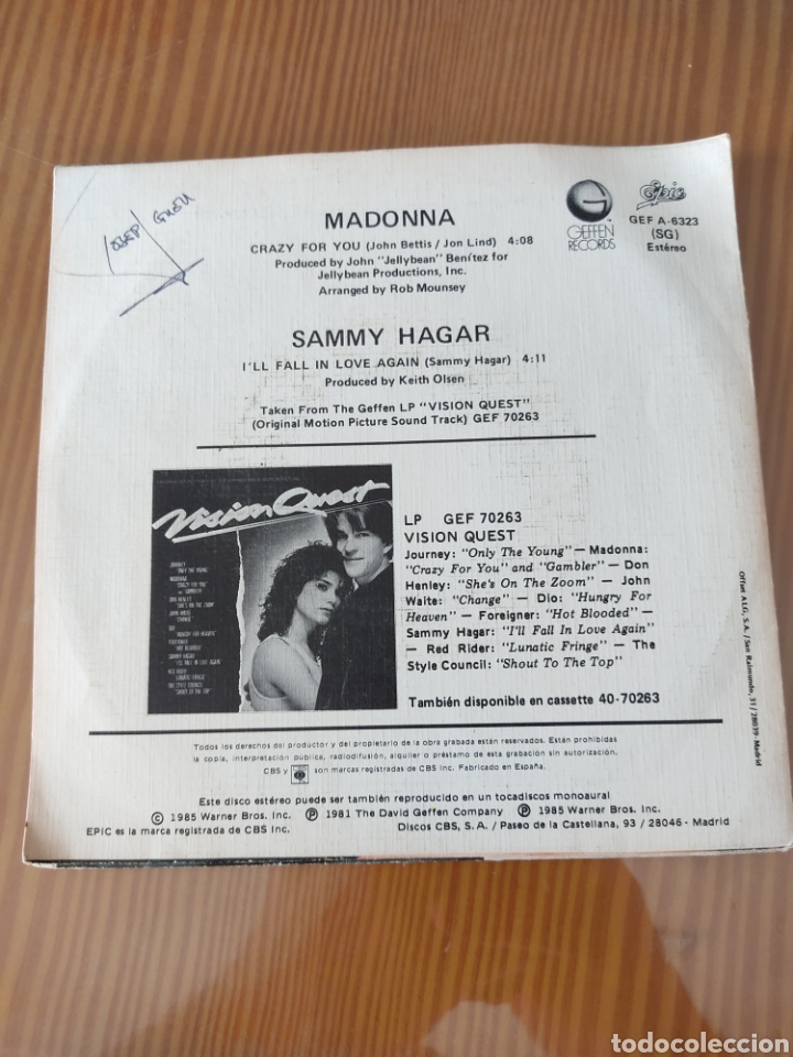 Discos de vinilo: Disco vinilo single MADONNA - Foto 2