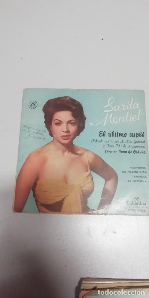 Discos de vinilo: SINGLE SARA MONTIEL - EL ULTIMO CUPLE - - Foto 1