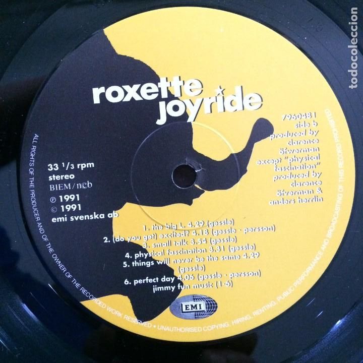 Discos de vinilo: Roxette &ndash; Joyride SWEDEN 1991 EMI* - Foto 6
