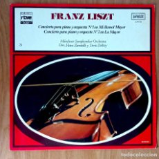 Discos de vinilo: LISZT - CONCIERTO PARA PIANO Y ORQUESTA Nº1 MI BEMOL + Nº2 LA MAYOR- 1977 ZAFIRO ZTV-79