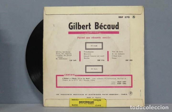 Discos de vinilo: EP. GILBERT BECAUD. ET MAINTENANT - Foto 2