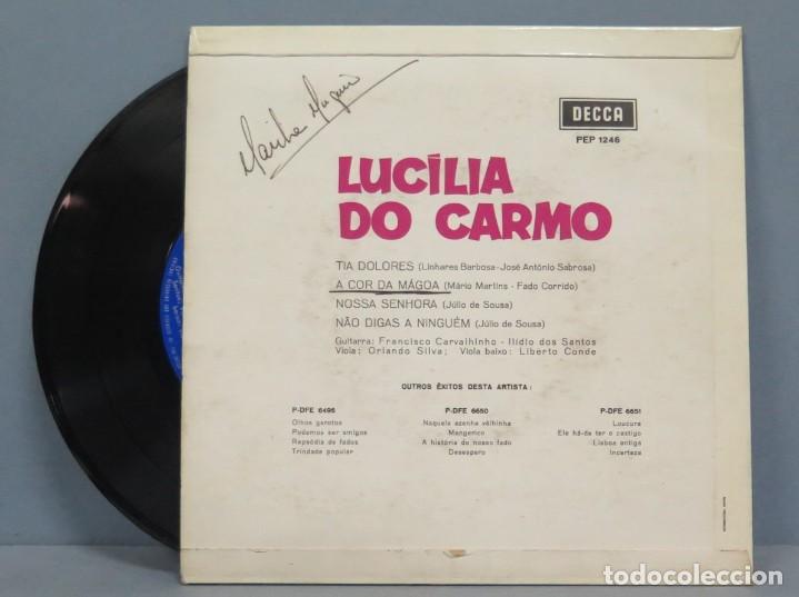 Discos de vinilo: SINGLE. LUCILIA DO CARMO. A COR DA MAGOA - Foto 2