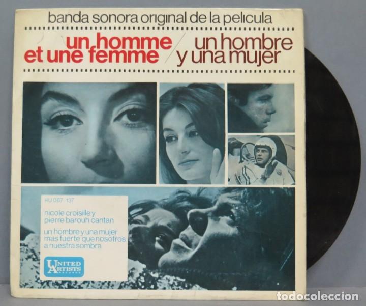 Discos de vinilo: EP. BSO. UN HOMBRE Y UNA MUJER - Foto 1
