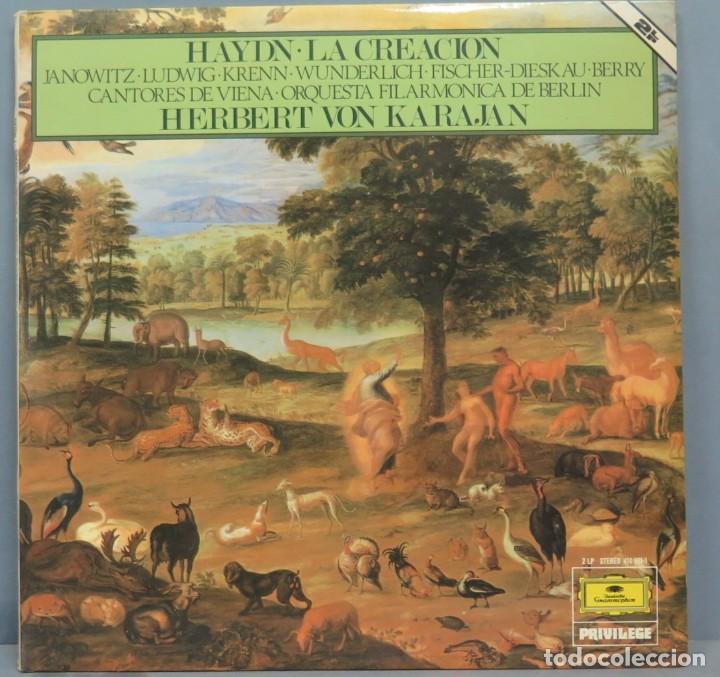 Discos de vinilo: LP. HAYDN. LA CREACION. KARAJAN - Foto 1