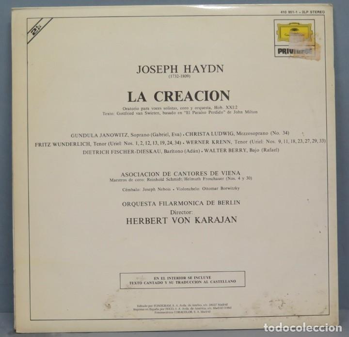 Discos de vinilo: LP. HAYDN. LA CREACION. KARAJAN - Foto 2