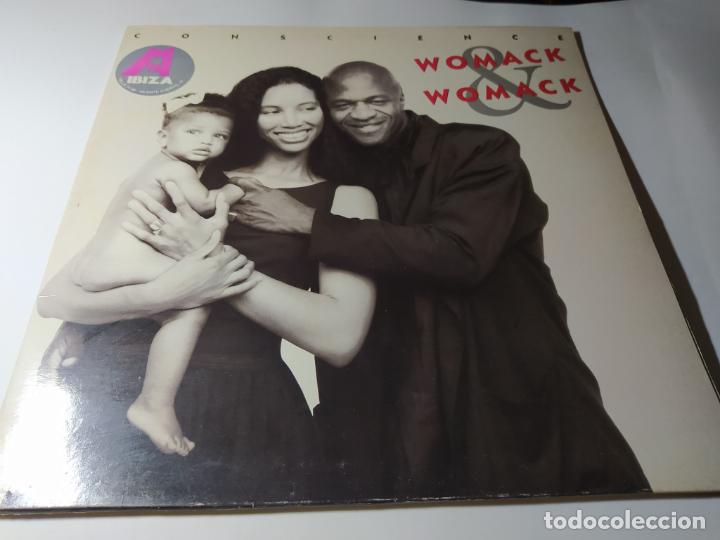 LP - WOMACK & WOMACK ?– CONSCIENCE - BRLP 519 - CARPETA (VG+/ VG+) SPAIN 1988 (Música - Discos - LP Vinilo - Funk, Soul y Black Music)