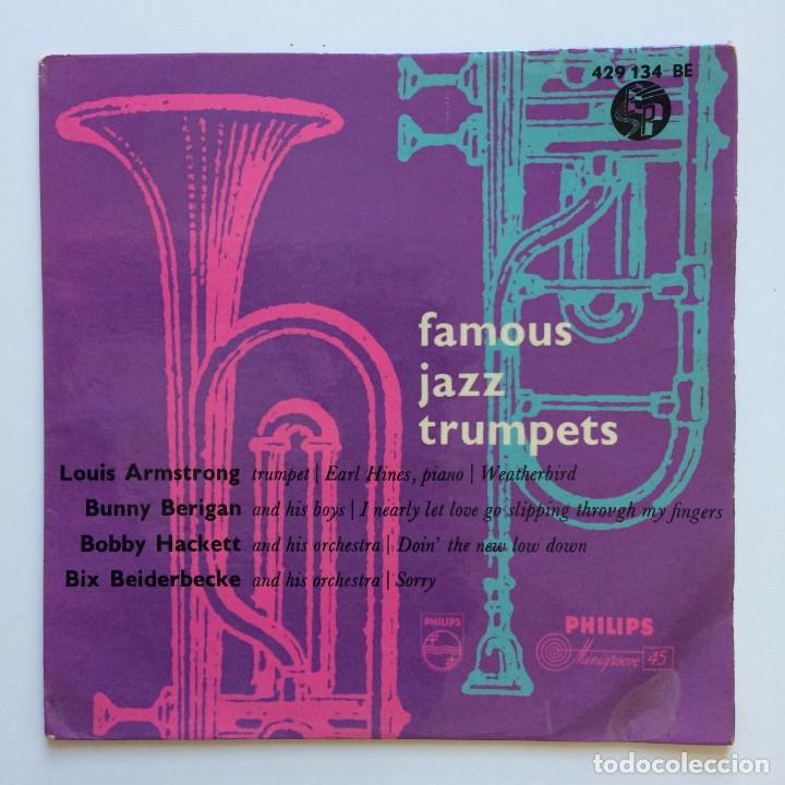 Discos de vinilo: Various &ndash; Famous Jazz Trumpets HOLANDA PHILIPS - Foto 1