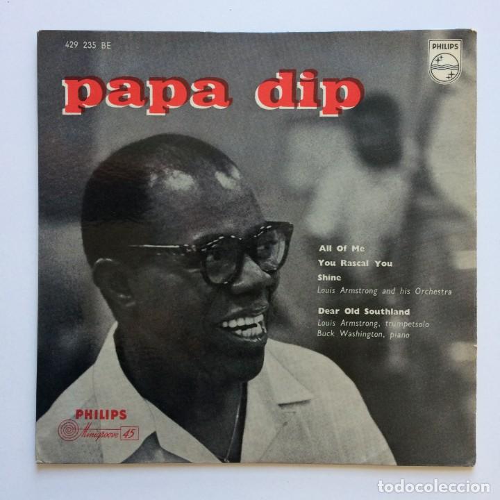 Discos de vinilo: Louis Armstrong &ndash; Papa Dip HOLANDA PHILIPS - Foto 1