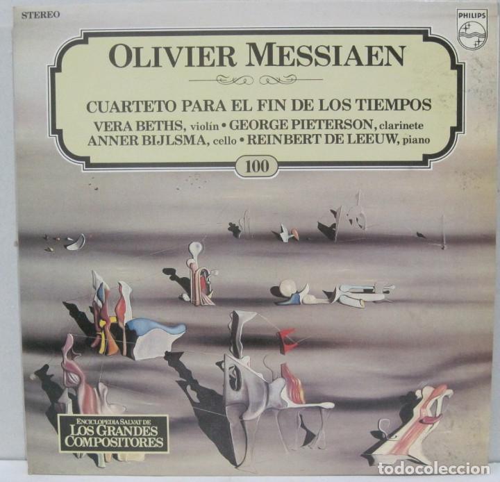 Disques de vinyle: LOS GRANDES COMPOSITORES N&ordm; 100 -OLIVIER MESSIAEN- CUARTETO PARA EL FIN DE LOS TIEMPOS - LP