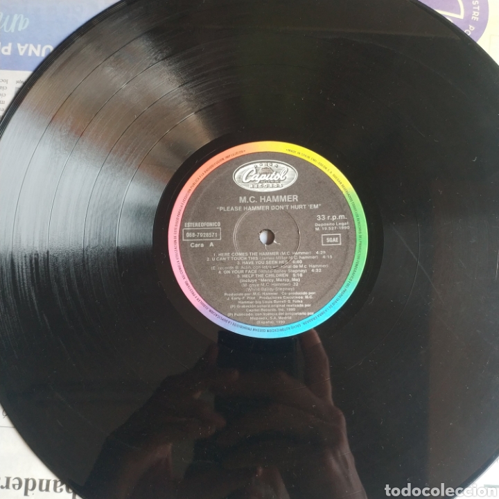 Discos de vinilo: M. C. Hammer please Hammer dont hurt em - Foto 3