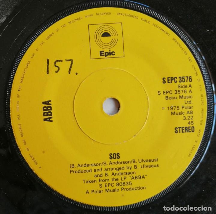 Discos de vinilo: ABBA. SOS, Epic-S EPC 3576, UK - Foto 5