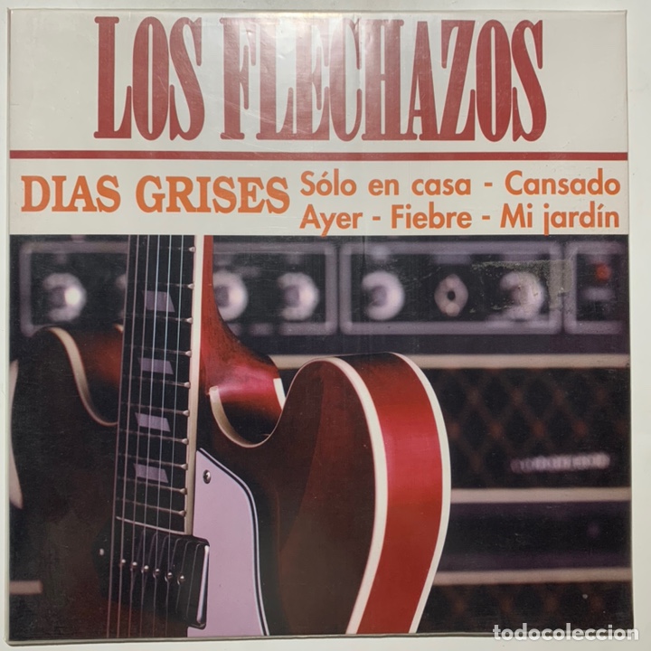 Discos de vinilo: Lp los flechazos dias grises vinilo amarillo de 1996 - Foto 1