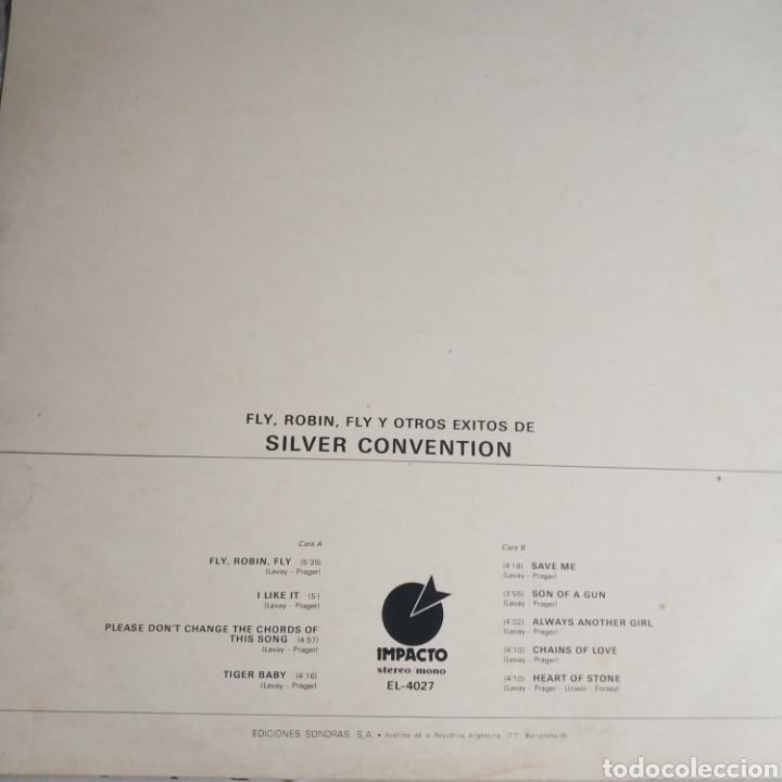 Discos de vinilo: Silver Convention fly Robin fly y otros &eacute;xitos - Foto 2