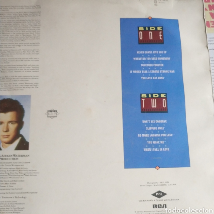Discos de vinilo: Rick astley whenever you need somebody - Foto 2