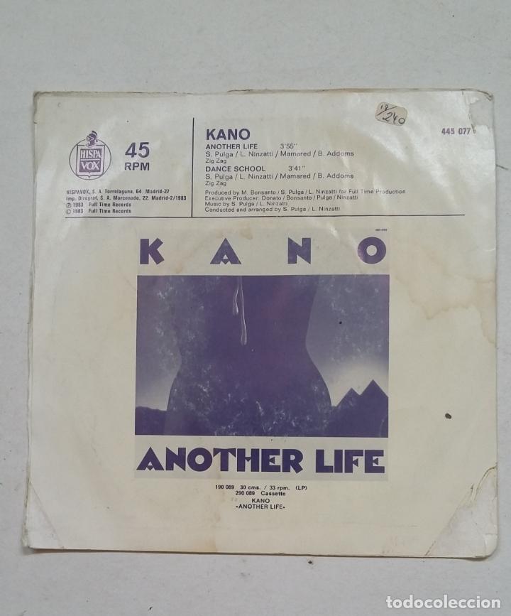 Discos de vinilo: KANO - ANOTHER LIFE - DANCE SCHOOL - SINGLE. TDKDS15 - Foto 2
