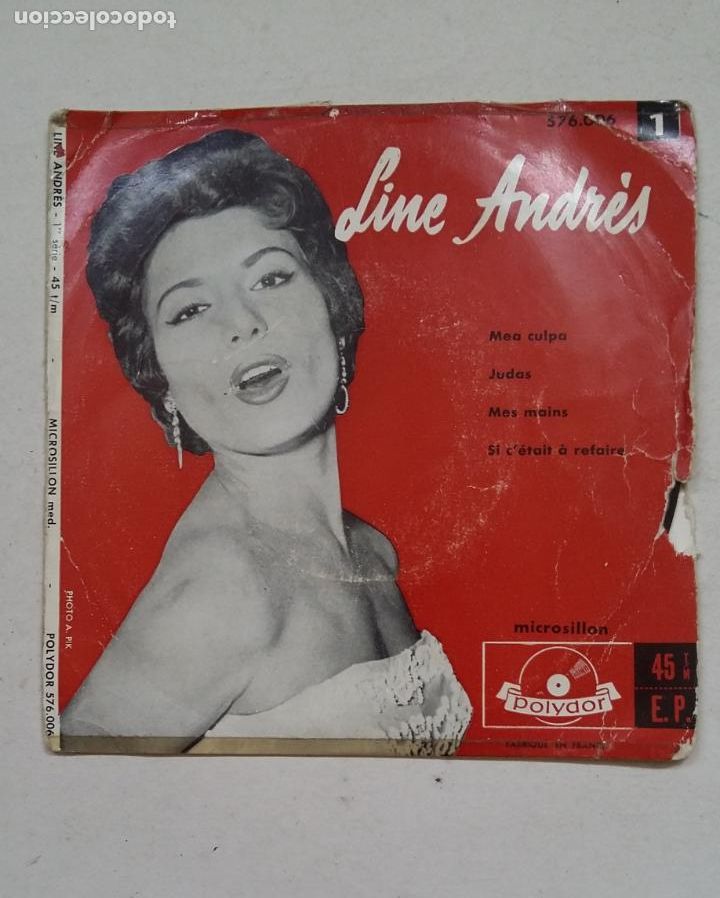 Discos de vinil: LINE ANDRES. MEA CULPA + 3. EP. TDKDS15