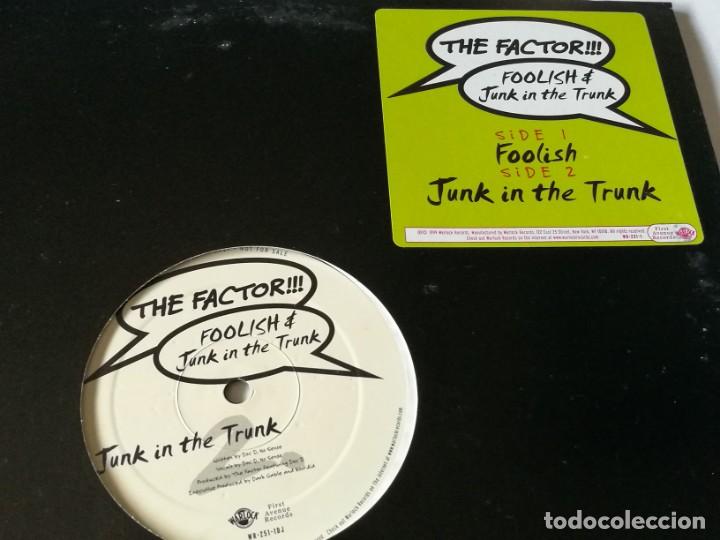 Discos de vinilo: The Factor - Foolish / Junk In The Trunk - 1999 - Foto 1