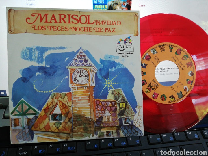 Discos de vinilo: Marisol single Navidad los peces 1972 en perfecto estado - Foto 1