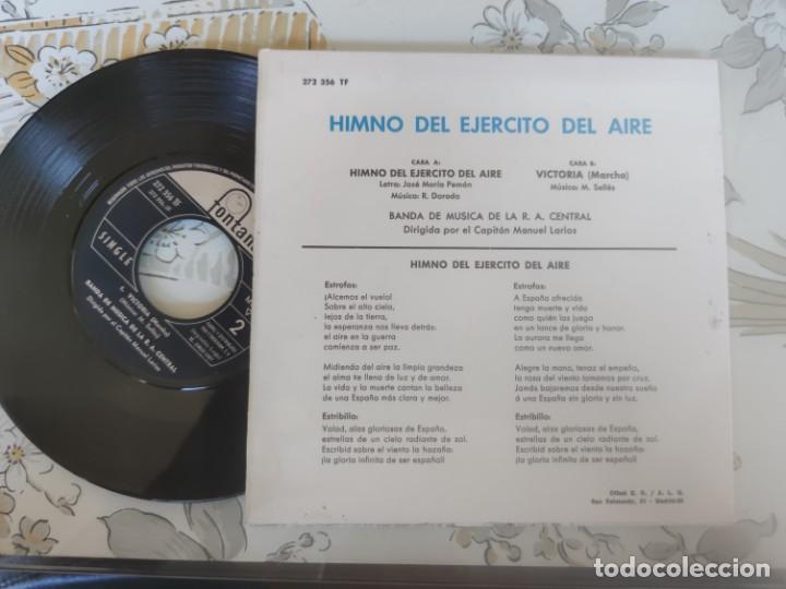 Discos de vinilo: Himno del Ej&eacute;rcito del Aire de J.M. Pem&aacute;n 45 rpm - Foto 2