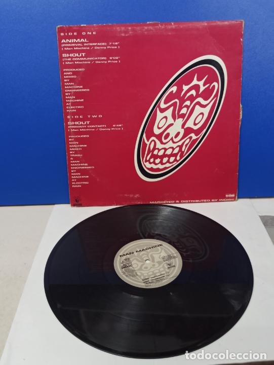 Discos de vinilo: MAXI SINGLE DISCO VINILO - MAN MACHINE - ANIMAL / SHOUT - Foto 2