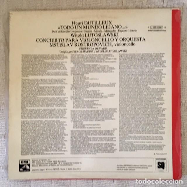 Discos de vinilo: ROSTROPOVITCH - CELLO CONCERTOS - 1976 - Foto 2 - 211925322