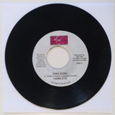 Discos de vinilo: HAWK EYE - DING DONG / DESPERADO - BUN 5.0 [REGGAE / DANCEHALL ORIGINAL] 7” 45RPM [2003]