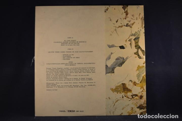 Discos de vinilo: TOTI SOLER - EL CANT MONJO - LP - Foto 2