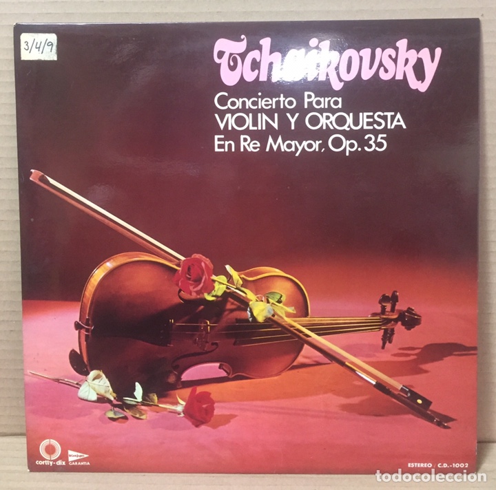 Discos de vinilo: LP TCHAIKOVSKY- CONCIERTO RE MAYOR PARA VIOLIN Y ORQUESTA, OP 35 - 1973
