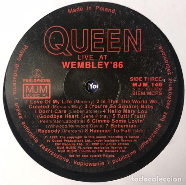 Discos de vinilo: Queen &ndash; Live At Wembley 86 -2 LP - Foto 5