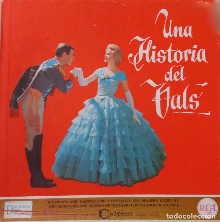 Discos de vinilo: UNA HISTORIA DEL VALS,J STRAUSS,GRANDES CL&Aacute;SICOS VALSES DE NUESTROS D&Iacute;AS.LEO GRUBER,R OWEN.CAJA 3 LP