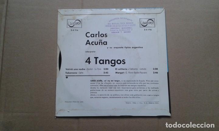 Discos de vinilo: CARLOS ACU&Ntilde;A - TABERNERO EP 4 TEMAS 1966 - Foto 3
