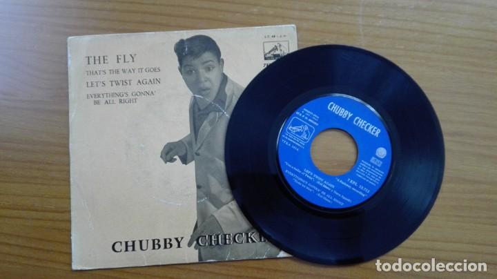 Discos de vinilo: Chubby Checker EP The Fly + 3 Odeon La Voz de su Amo 1962 - Foto 1